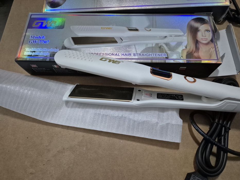 Placa ceramica de indreptat parul, GW-7707, 30W, alba