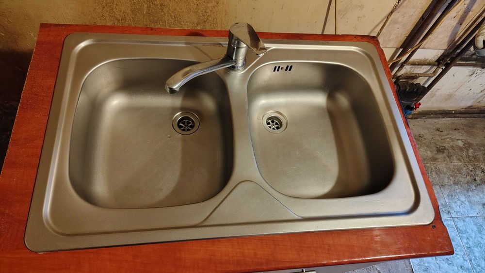 Chiuveta dubla de bucatarie din inox anticalcar