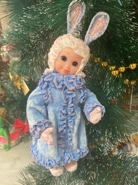 Ватные игрушки на елку