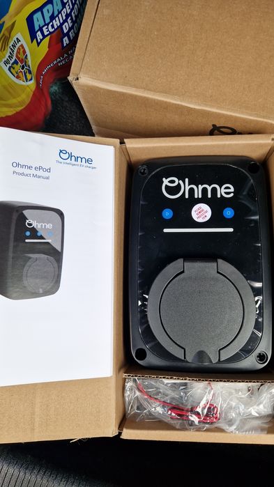 Stație încărcare auto Ohme UK 7.4 KW nouă la cutie 50% discount