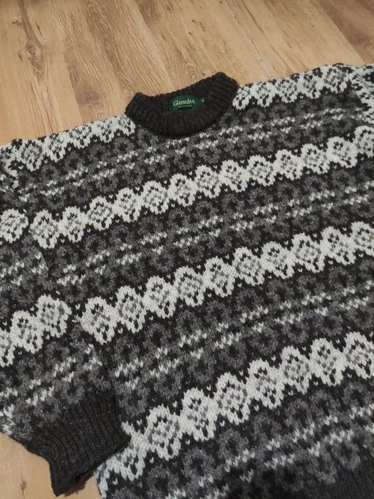 Pulover gros din lână Glenden Made in England marimea L