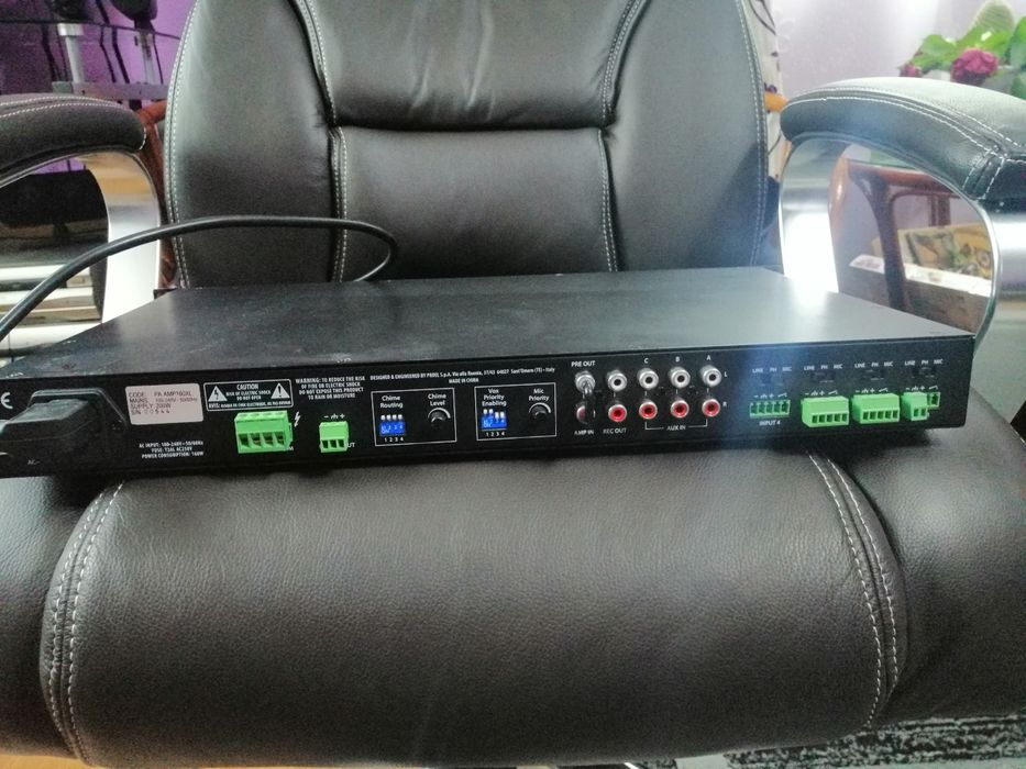 Proel AMP160XL Mixer Amplificator 160W 70/100V Schimb cu boxe active