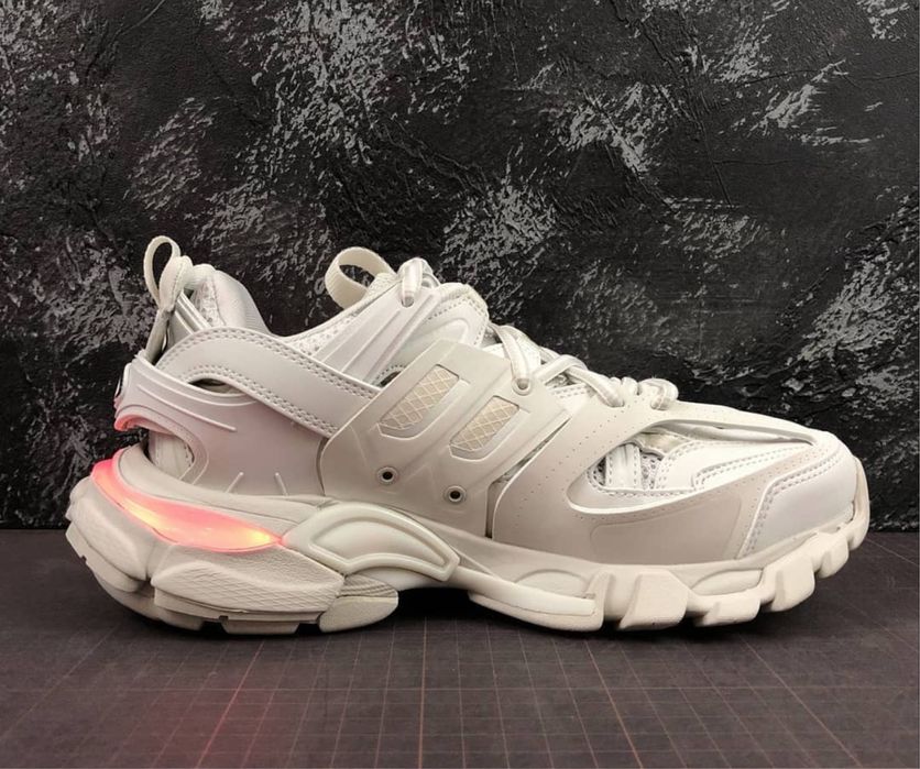 Balenciaga track led alb
