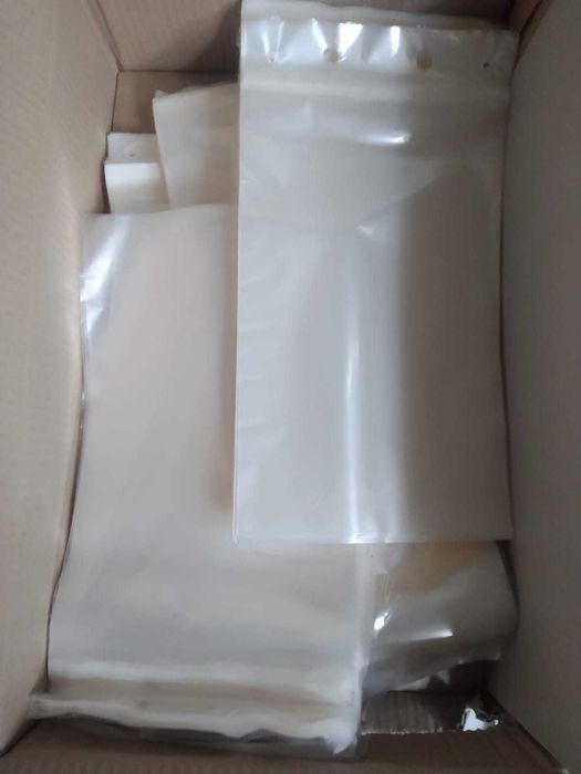 Set 1000 bucati, pungi din plastic, 220x310mm+60+40 mm, transparente