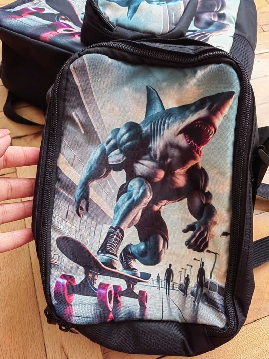 НОВИ раница, чанта за обяд и несесер