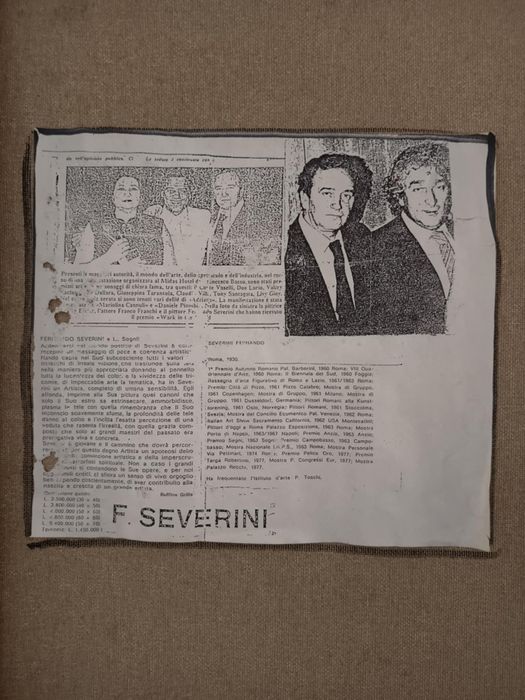 Tablou Vechi Nud Original Fernando Severini Cu Ceritifact