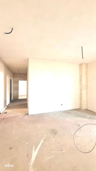 Apartament semifinisat, 78 mp, bucatarie inchisa, incalzire in pardose