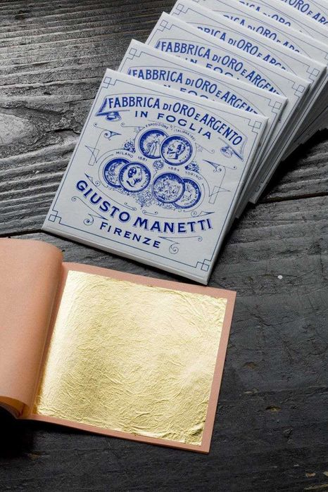 Поталь и сусальное золото.  Италия. Manetti, Federico Andretti.