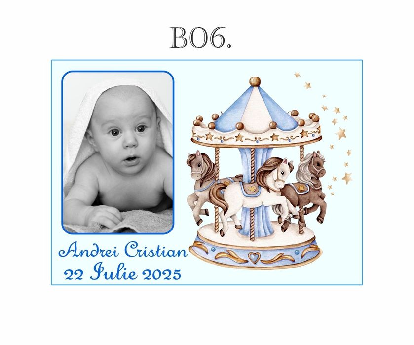 Mărturii  botez - mărturie magnet personalizata