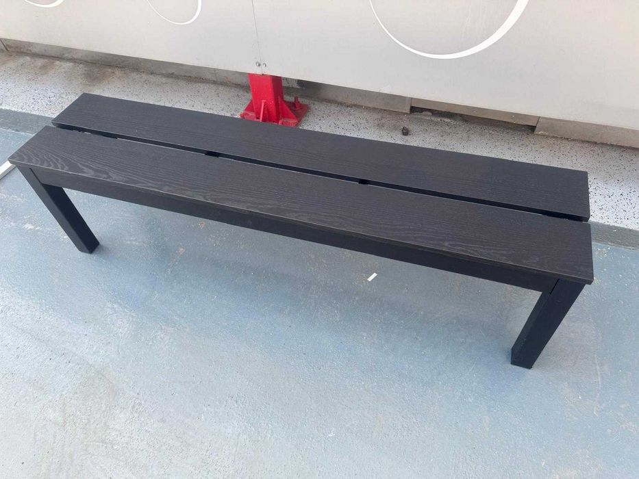 Banca parc/gradina negru/maro