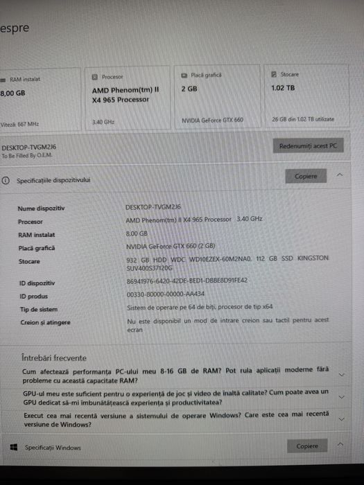 Vand unitate PC Gaming