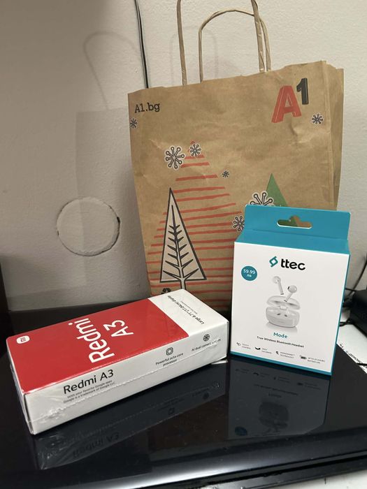 Xiaomi Redmi A3 нов запечатан + подарък нови слушалки