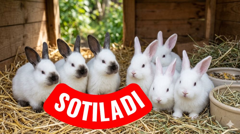 Hikol va kaliforniya quyonlari sotiladi
