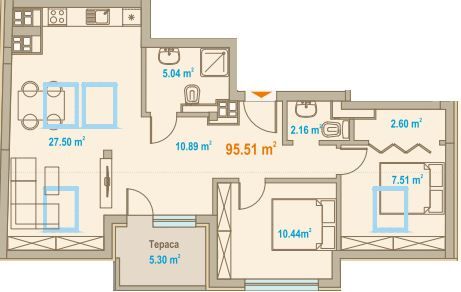 Дом със стил и усещане за простор! Тристаен апартамент в ж.к. Зона Б-