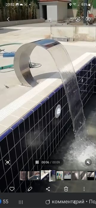 Изготовим водопады стеклянные водопады фонтаны