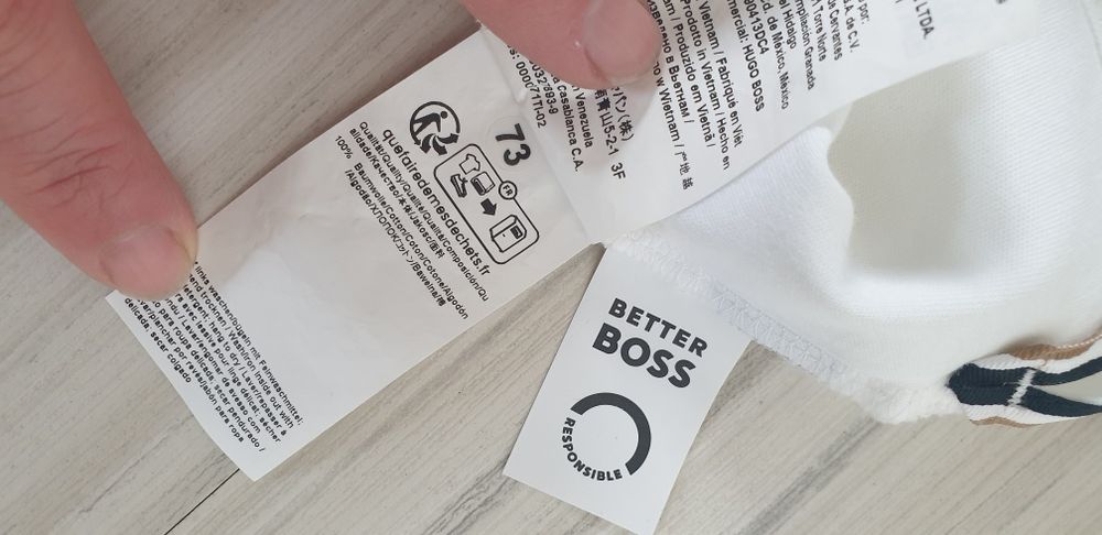 Hugo Boss Palosh 30 Pima Cotton Slim Fit M НОВО ОРИГИНАЛ Мъжка Тениска