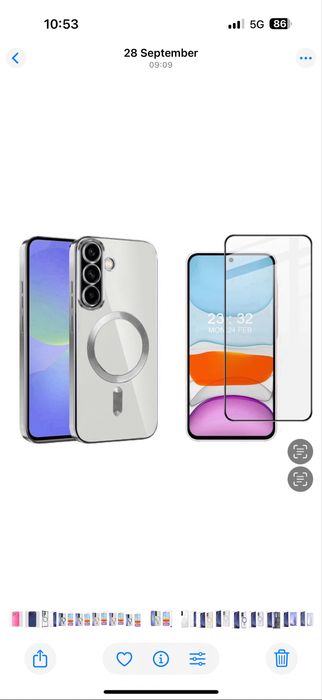 Samsung S23 FE S24 FE S25 FE Husa Magnetica + Folie Sticla Esd Clara