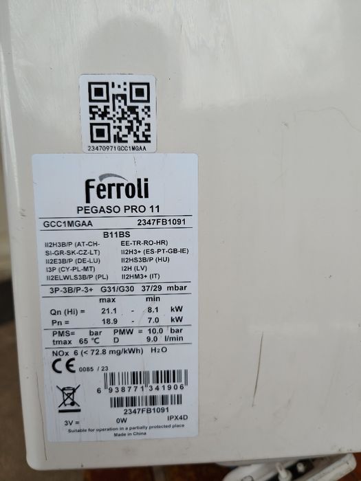 Instant apă calda ferroli Pro11