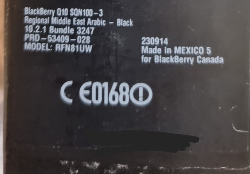 Blackberry q10 с коробкой