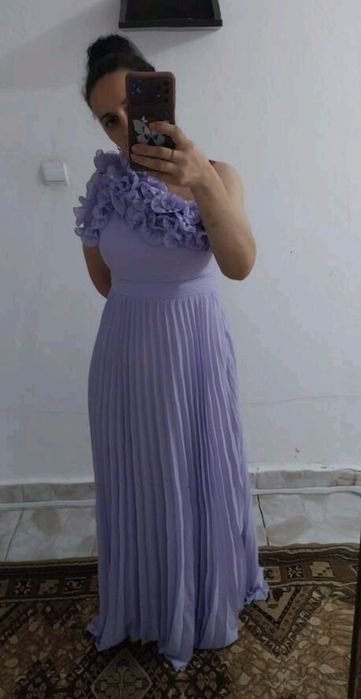 Rochie dama lunga de culoare lila