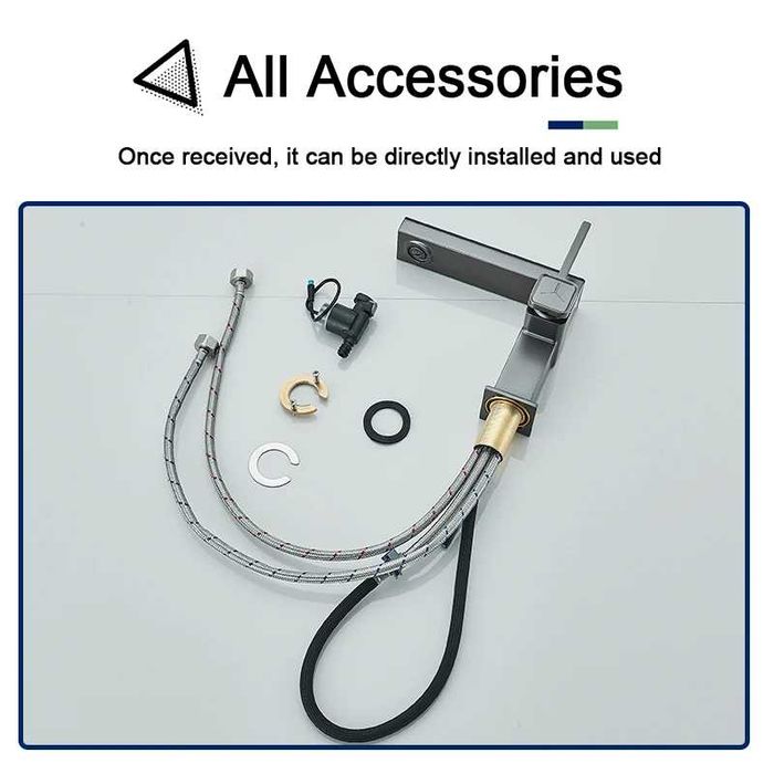 Модерен LED смесител за баня с дисплей