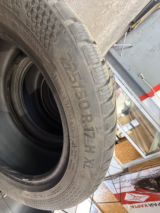 4x Continental WinterContact TS 870 P 225/50 R17 DOT 2025 – КАТО НОВИ, 8.44 мм, ТОП КЛАС