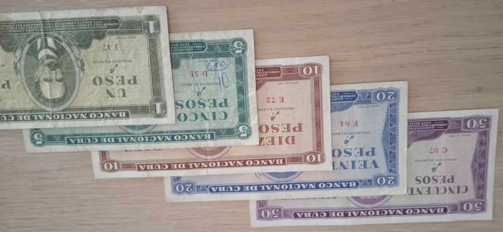 Банкноти кубинско песо с подписа на Че  Гевара