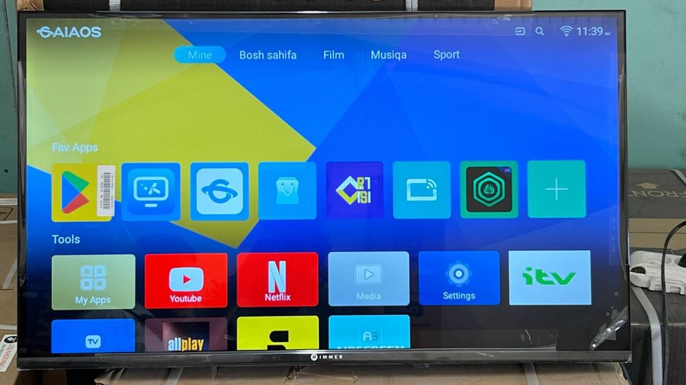 Телевизор IMMER smart Tv  ОТ 100 Диагональ До 43  есть в наличие оптом