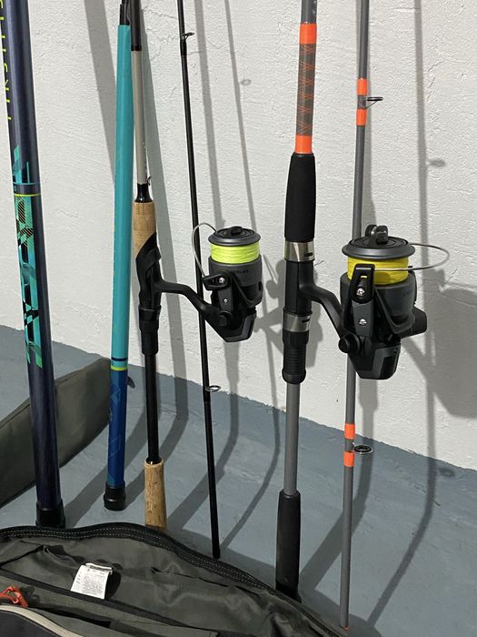 Pescuit - set lansete, mulinete, undite, husa, juvelnic