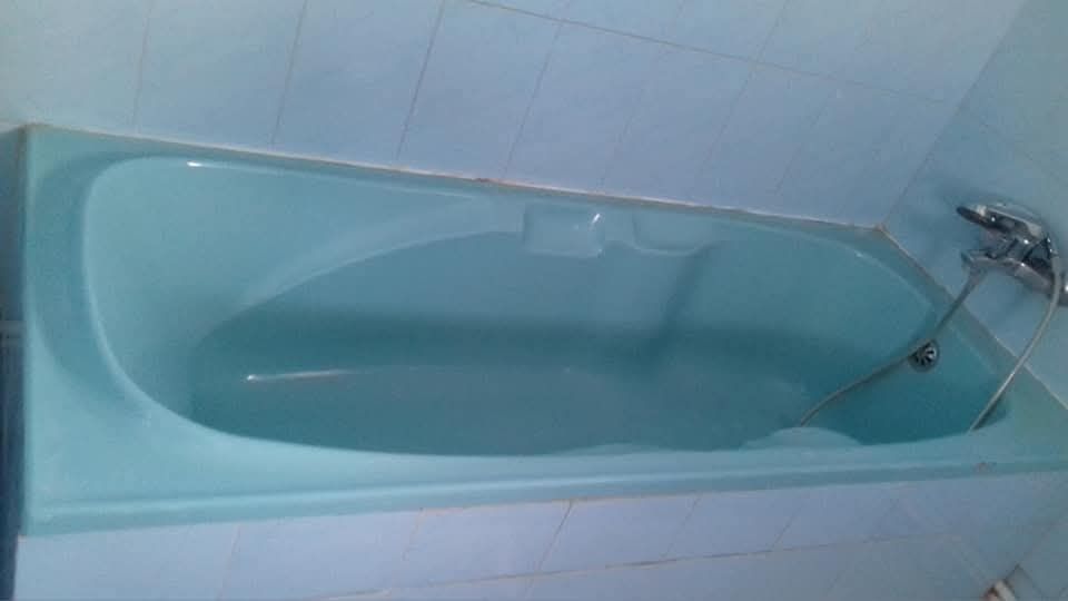 Sanitare  bideu cadă microfibra și chiuvetă mare baie