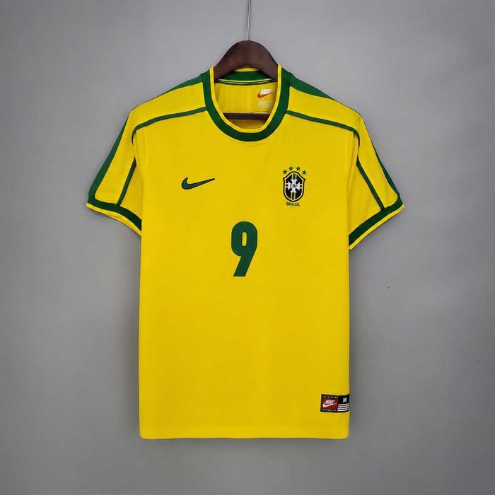 Tricou Brazilia 1998 World Cup - Ronaldo 9 Fan Version
