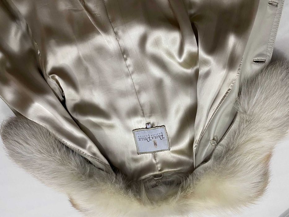 Зимно кожено женско палто