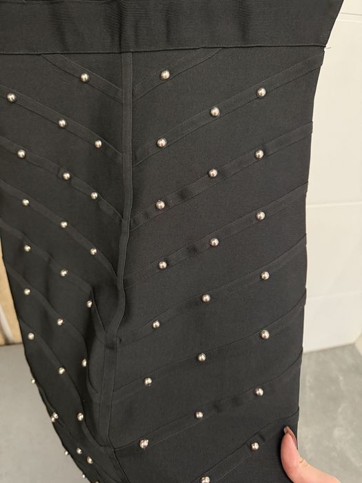 Черна бандажна рокля