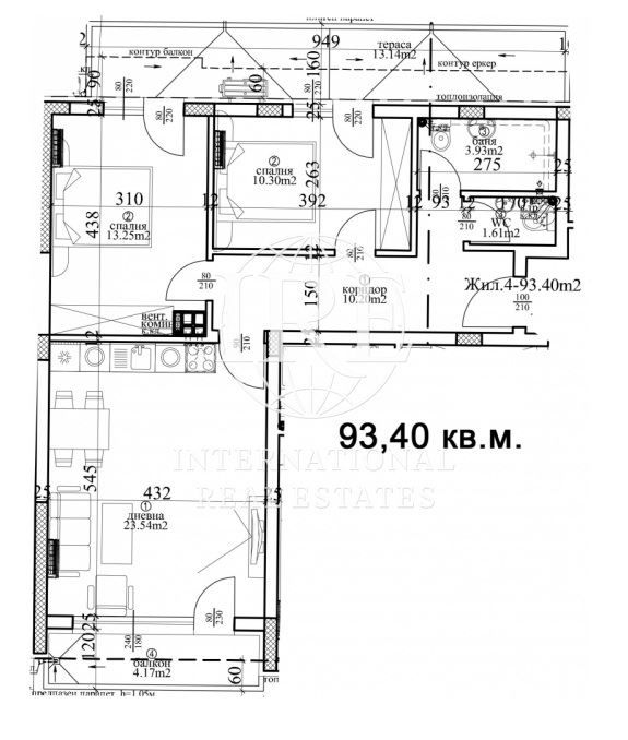 Продава се Тристаен апартамент в Варна, Централна поща - 126 кв.м за 1012 €/кв.м - Снимка #4