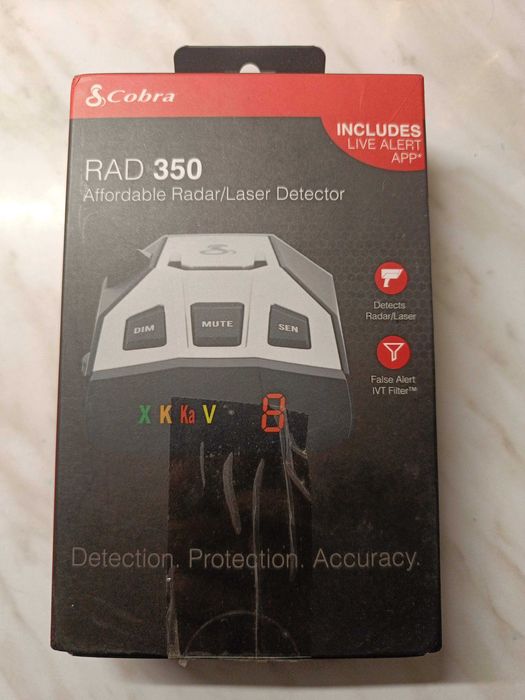 Detector radar Cobra RAD 350/380 folosit open box in stare f buna