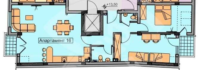 Тристаен апартамент Христо Смирненски 711-22175