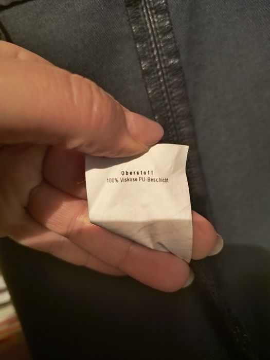 Fustă aspect piele, culoare negru