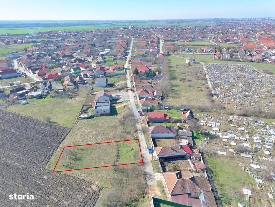 Teren intravilan 833 mp cu utilități în față – Vladimirescu, Arad