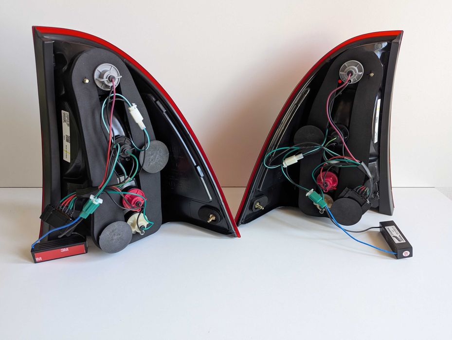 Стопове Мерцеде Ц класа ЛЕД Комби W203 Mercedes 203 Тъмни Опушени