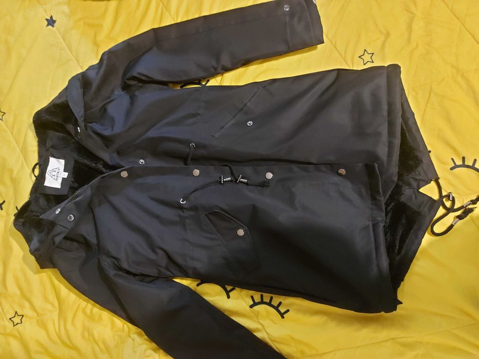 Парка яке, черна, размер S