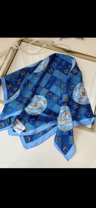 Eșarfă Chanel, model 2026, 100% mătase, 90x90cm