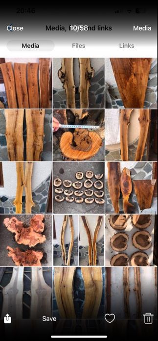 Янове,дъски и шайби,от орех,дъб,бряст