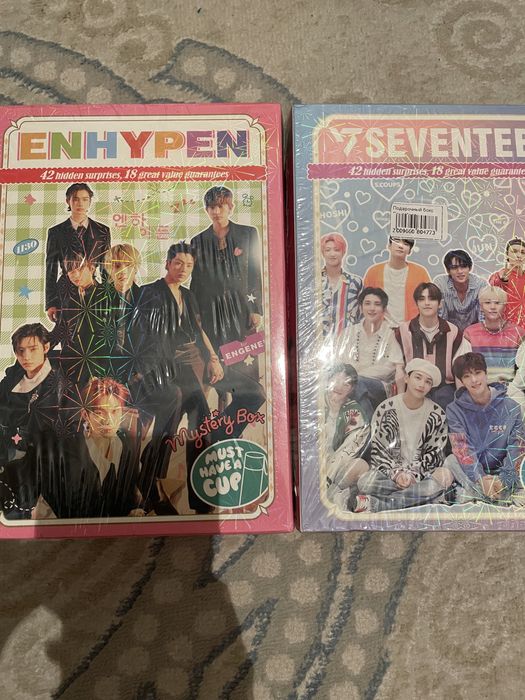Kpop enhypen, кпоп энхайпен и seventeen mystery боксы