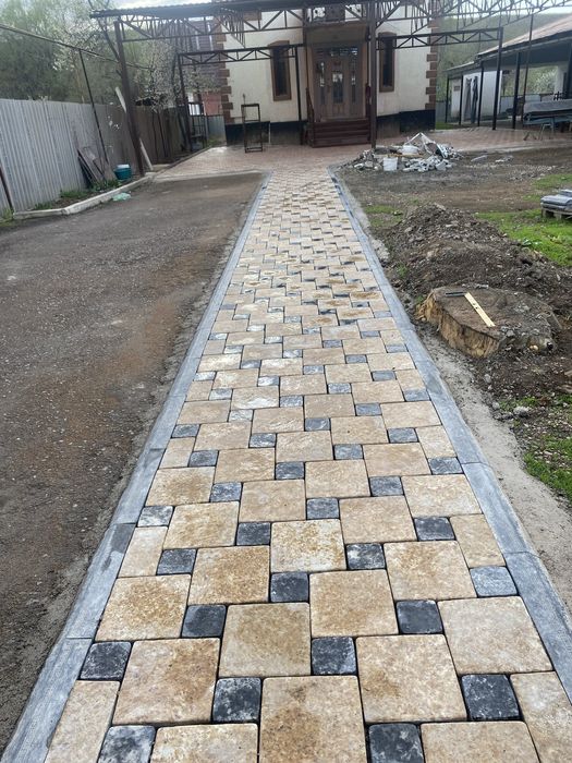 Укладка брусчатки