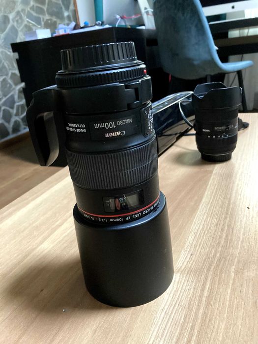 Obiectiv Lentila Canon 100mm f/2.8L EF Macro IS USM cu stabilizator