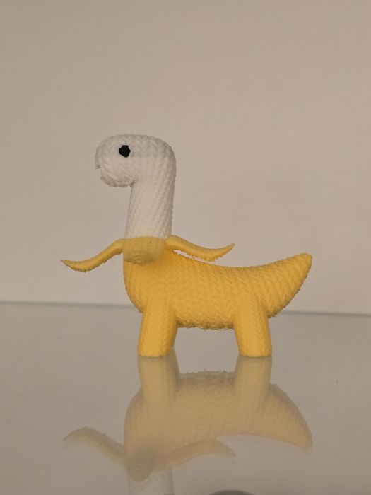 Marturii cute knitted Banana/Dinosaur