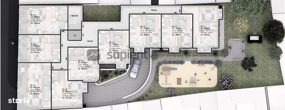 De vânzare apartament 2 camere, ultracentral, semifinisat