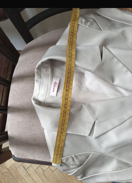 Sacou cu naneca scurta culoarea grej - Orsay