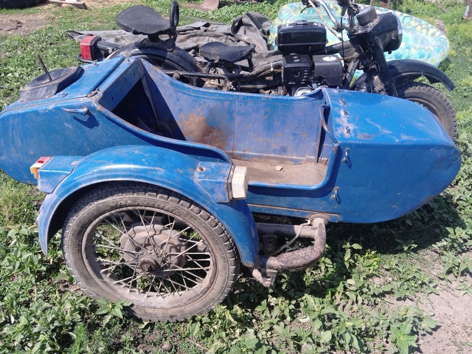 Продам мотоцикл Урал с двигателем от мотоблока