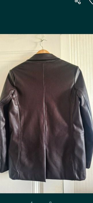 Новый кожаный Пиджак PULL&BEAR  46-48p